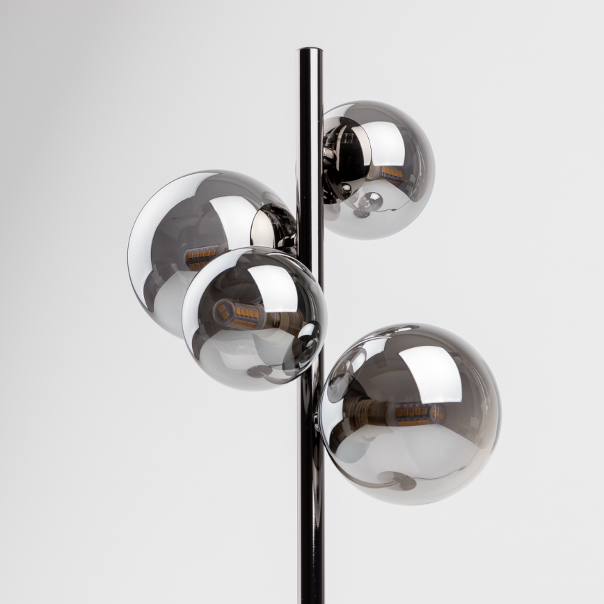 Brilagi - LED Stolna lampa MILLA 4xG9/3W/230V crni krom/dimljena