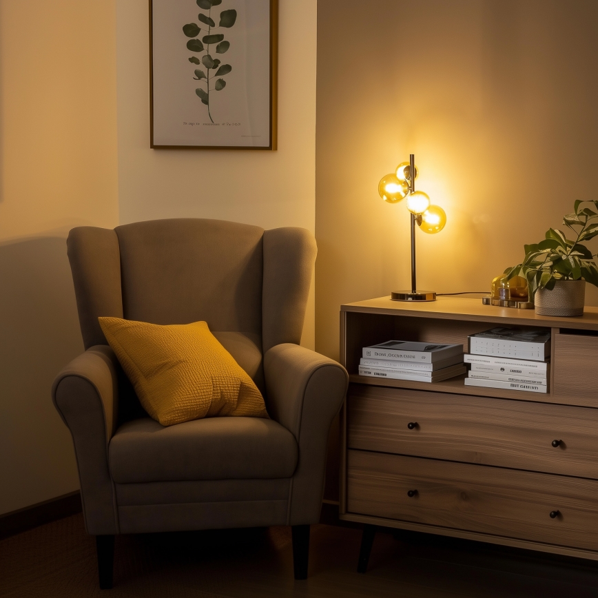 Brilagi - LED stolna lampa MILLA 4xG9/3W/230V crni krom/zlatna