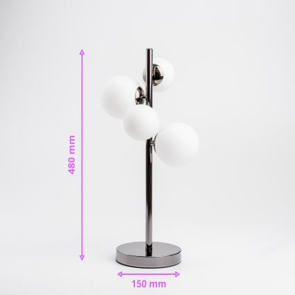 Brilagi - LED Stolna lampa MILLA 4xG9/3W/230V sjajni krom/bijela