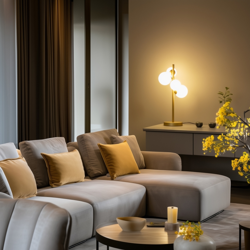 Brilagi - LED Stolna lampa MILLA 4xG9/3W/230V zlatna/bijela