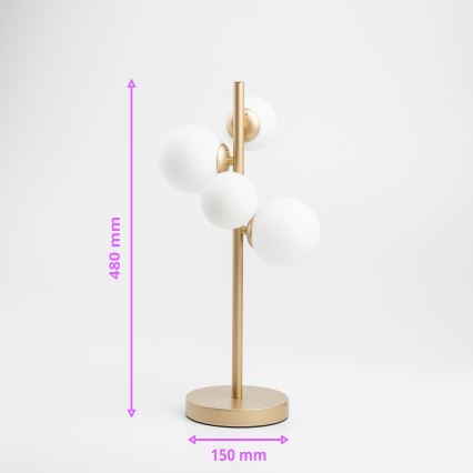 Brilagi - LED Stolna lampa MILLA 4xG9/3W/230V zlatna/bijela