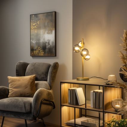 Brilagi - LED Stolna lampa MILLA 4xG9/3W/230V zlatna/dimna