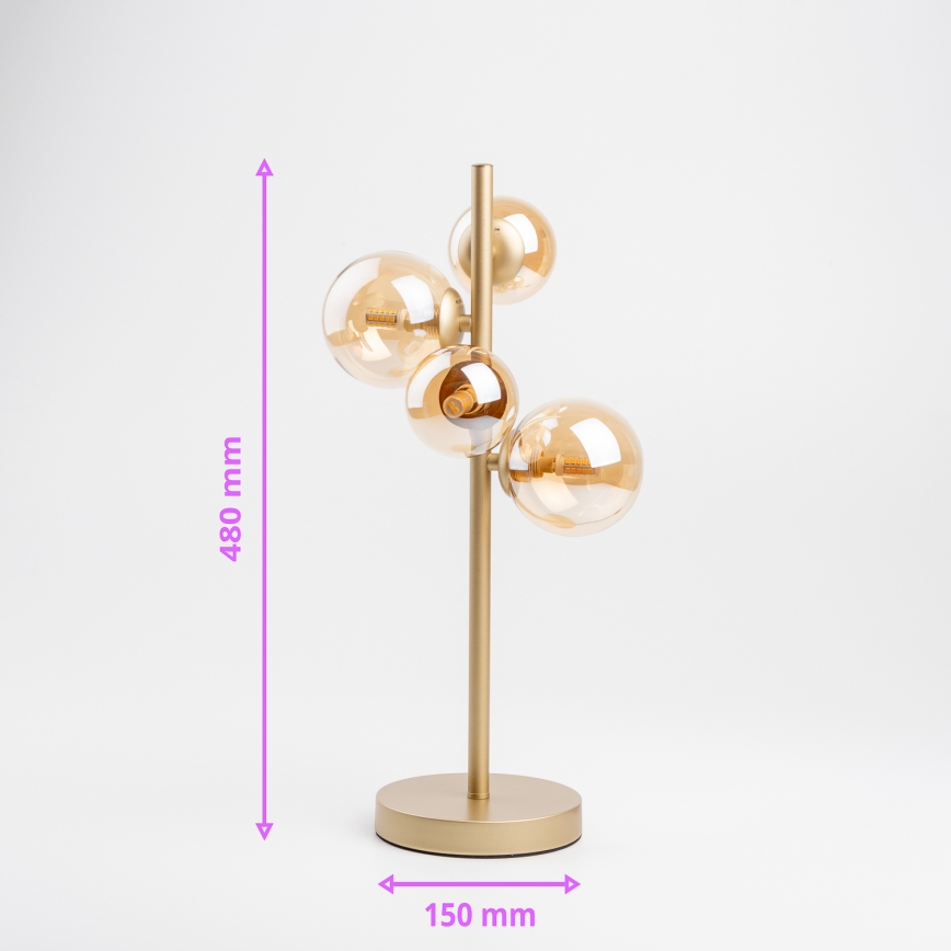 Brilagi - LED Stolna lampa MILLA 4xG9/3W/230V zlatna