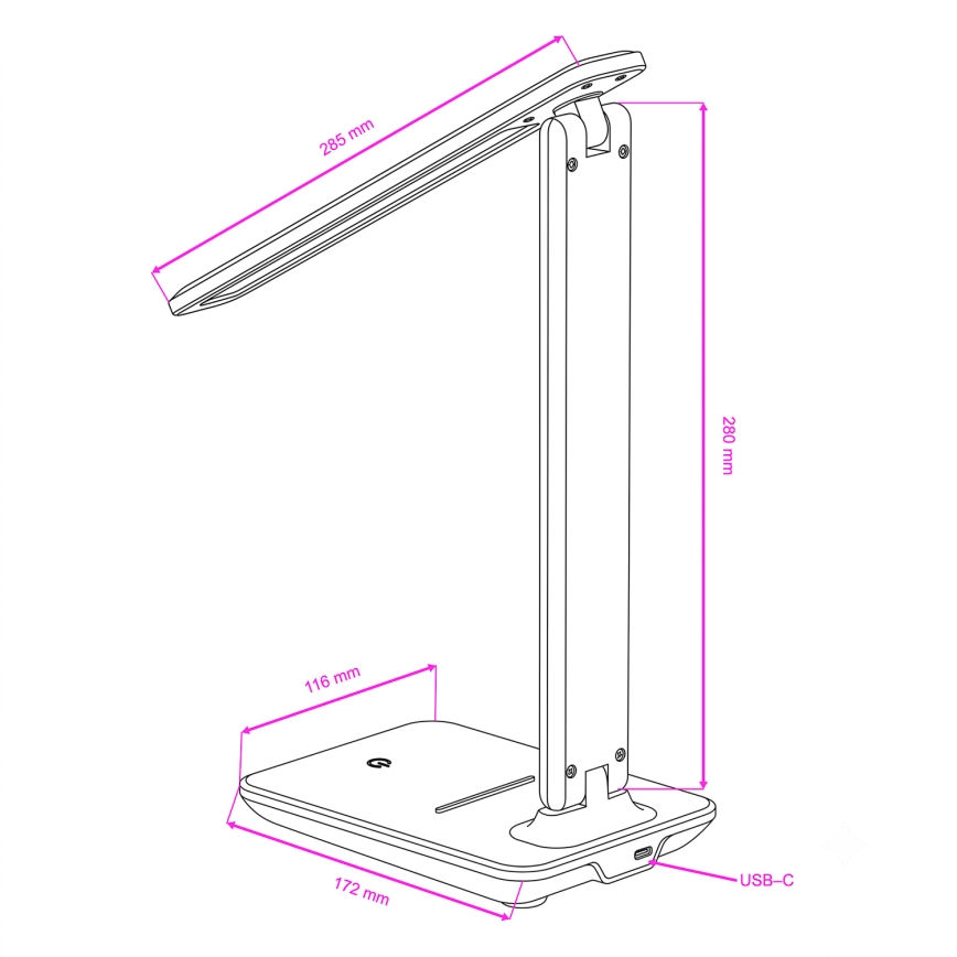 Brilagi - LED stolna lampa MODO s prigušivanjem LED/7W/230V 3000/4000/6500K bijela