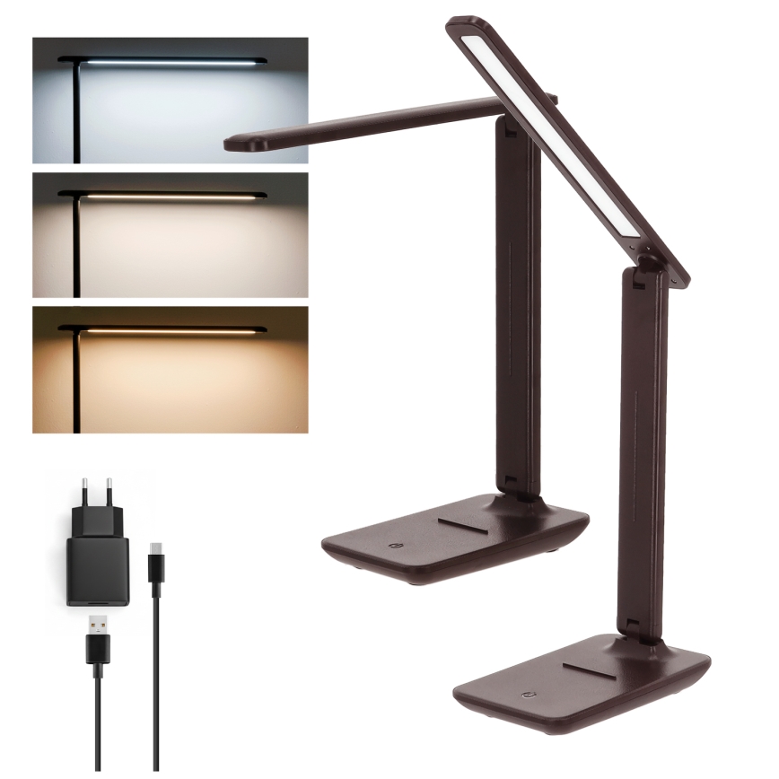 Brilagi - LED stolna lampa s prigušivanjem MODO LED/7W/230V 3000/4000/6500K smeđa