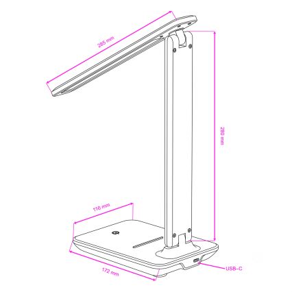 Brilagi - LED stolna lampa s prigušivanjem MODO LED/7W/230V 3000/4000/6500K smeđa