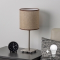 Brilagi - LED stolna lampa NUBILA 1xE27/60W/230V smeđa