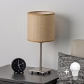 Brilagi - LED stolna lampa NUBILA 1xE27/60W/230V svijetlo smeđa
