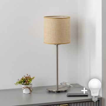 Brilagi - LED stolna lampa NUBILA 1xE27/60W/230V svijetlo smeđa