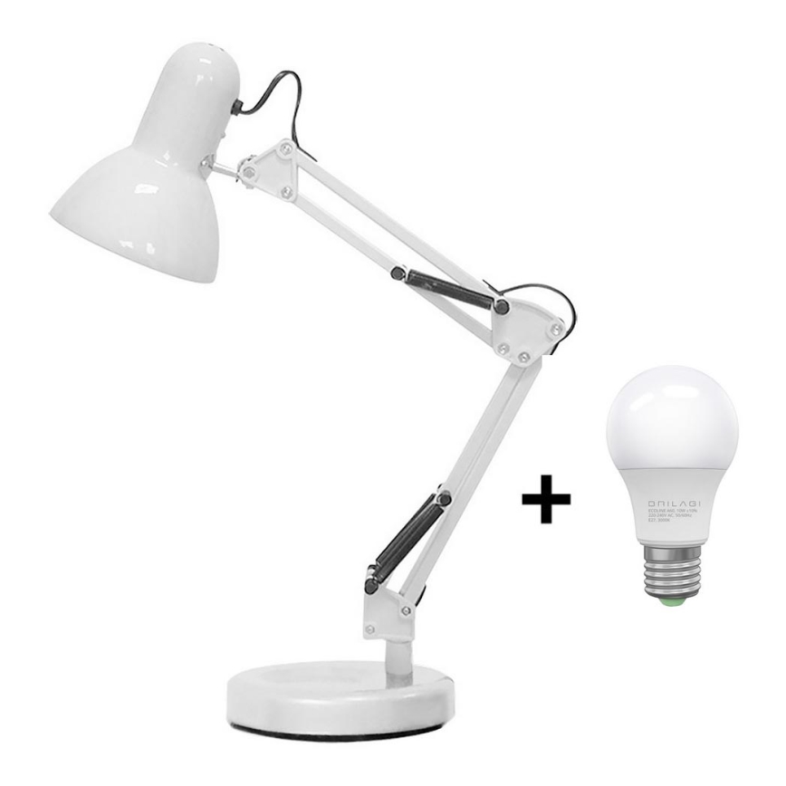 Brilagi - LED Stolna lampa ROMERO 1xE27/10W/230V bijela