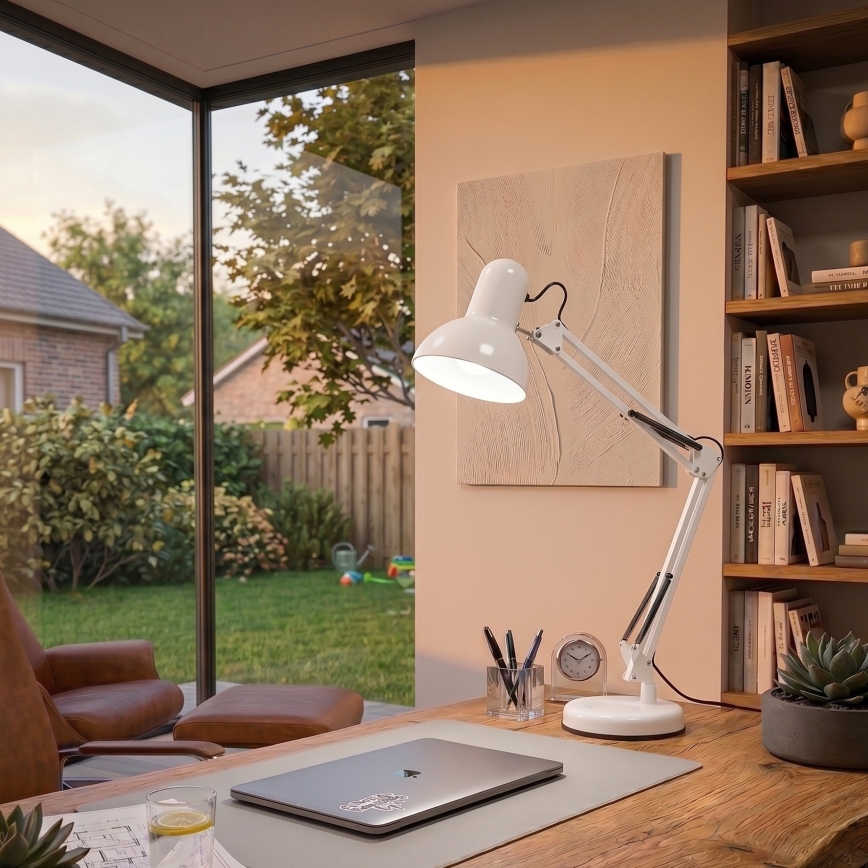 Brilagi - LED Stolna lampa ROMERO 1xE27/10W/230V bijela