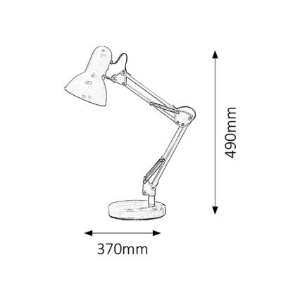 Brilagi - LED Stolna lampa ROMERO 1xE27/10W/230V bijela