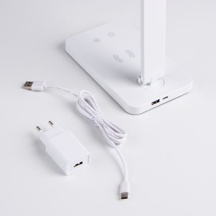 BRILAGI - LED stolna lampa s dodirnim prigušivačem i bežičnim Qi punjenjem MODO CHARGE LED/7W/5V 3000/4000/6000K bijela