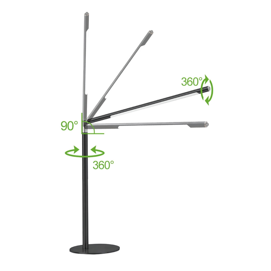 Brilagi - LED stolna svjetiljka s dodirnim prigušivanjem VARIO LED/7W/230V 3000-6500K CRI 96 crna
