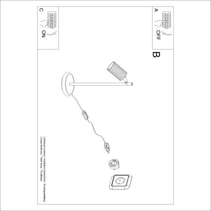 Brilagi - LED stolna svjetiljka CRESTO 1xGU10/10W/230V crna