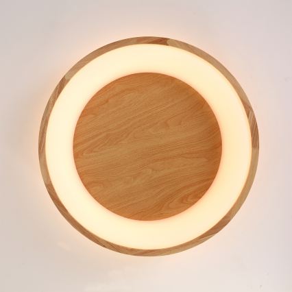 Brilagi - LED stropna svjetiljka FALCON WOOD LED/40W/230V 3000/4000/6000K Ø 60 cm drvo