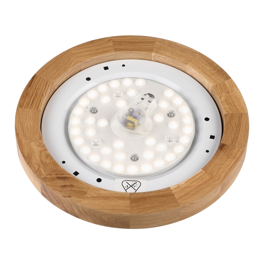 Brilagi - LED Stropna lampa BELLADONNA LED/20W/230V Ø 30 cm bijela/ hrast