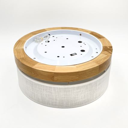 Brilagi - LED Stropna lampa BELLADONNA LED/20W/230V Ø 30 cm bijela/ hrast