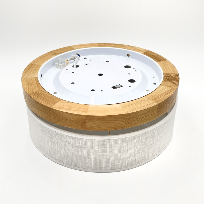 Brilagi - LED Stropna lampa BELLADONNA LED/20W/230V Ø 30 cm bijela/ hrast