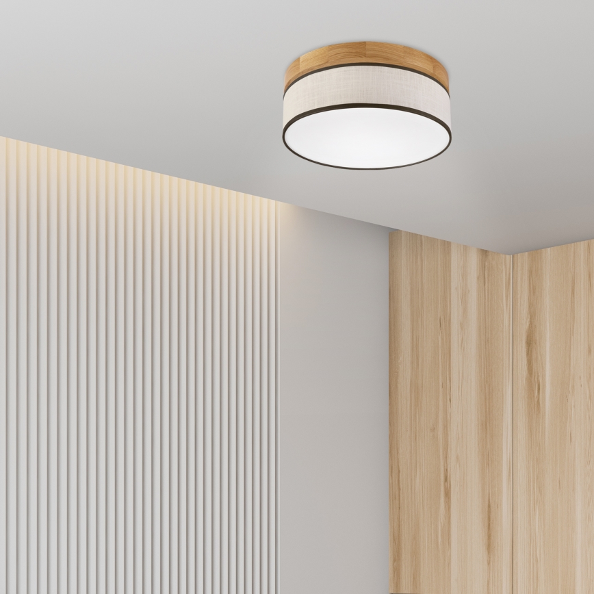 Brilagi - LED Stropna lampa BELLADONNA LED/20W/230V Ø 30 cm krem/buk
