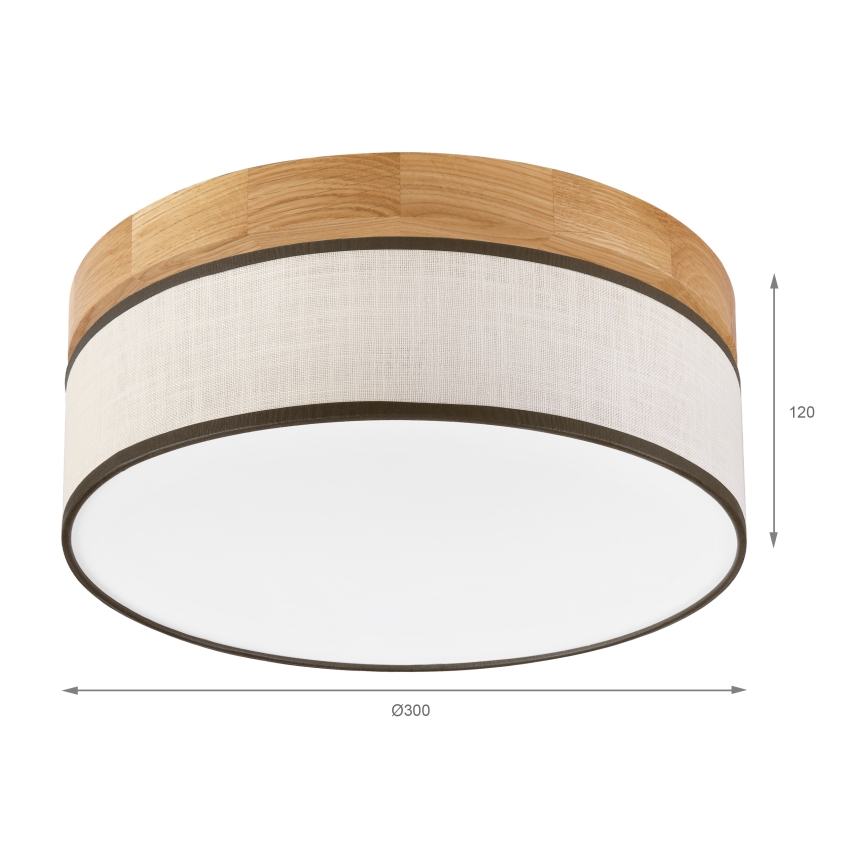 Brilagi - LED Stropna lampa BELLADONNA LED/20W/230V Ø 30 cm krem/buk