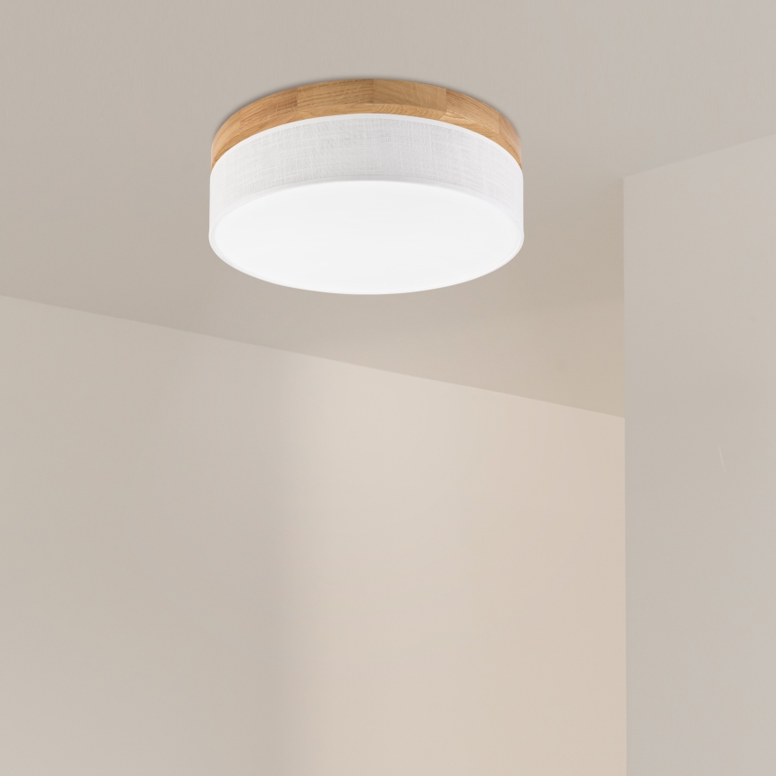 Brilagi - LED Stropna lampa BELLADONNA LED/36W/230V Ø 40 cm bijela/hrast