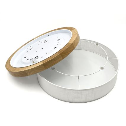 Brilagi - LED Stropna lampa BELLADONNA LED/36W/230V Ø 40 cm bijela/hrast