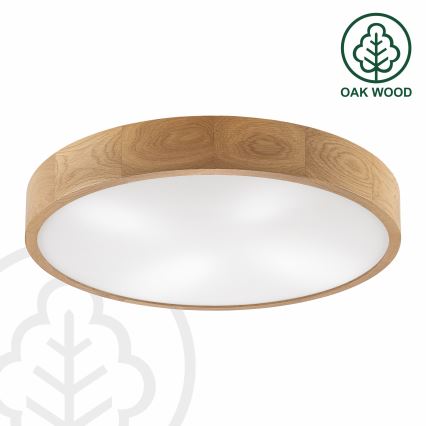 Brilagi - LED Stropna Lampa CARVALHO 4xE27/60W/230V hrast ø 57,5 cm