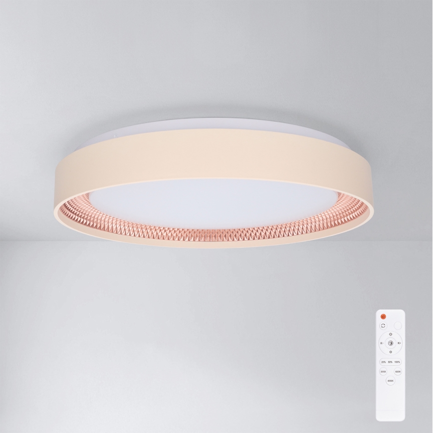 Brilagi - Prigušivo LED stropno svjetlo WALDO LED/48W/230V 3000-6500K Ø 40 cm bež/zlatno + daljinski upravljač