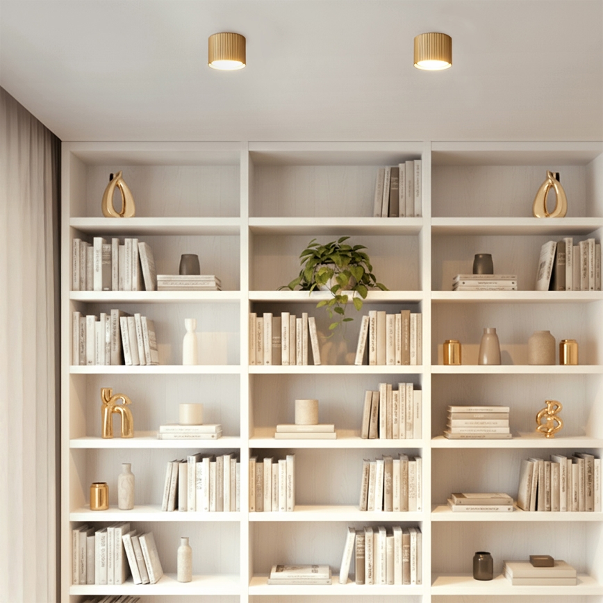 Brilagi - LED Stropna reflektorska svjetiljka STRIPY 1xGX53/15W/230V zlatna