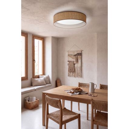 Brilagi - LED prigušivo stropno svjetlo VELVET SMARTIX STARS LED/36W/230V 3000-6000K pr. 55 cm bež Wi-Fi Tuya Beacon + daljinski upravljač