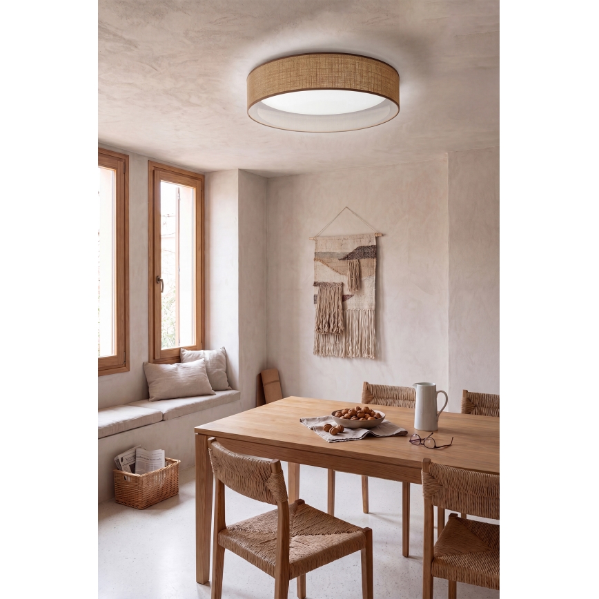 Brilagi - LED prigušivo stropno svjetlo VELVET SMARTIX STARS LED/36W/230V 3000-6000K pr. 55 cm bež Wi-Fi Tuya Beacon + daljinski upravljač