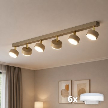 Brilagi - LED stropna spot svjetiljka MONO 6xGX53/30W/230V bež/zlatna