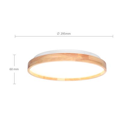 Brilagi - LED Stropna svjetiljka ALSON LED/24W/230V hrast