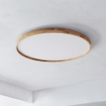 BRILAGI - LED stropna svjetiljka ALSON s mogućnošću prigušivanja LED/72W/230V 3000-6500K hrast, promjer 78 cm + daljinski upravljač