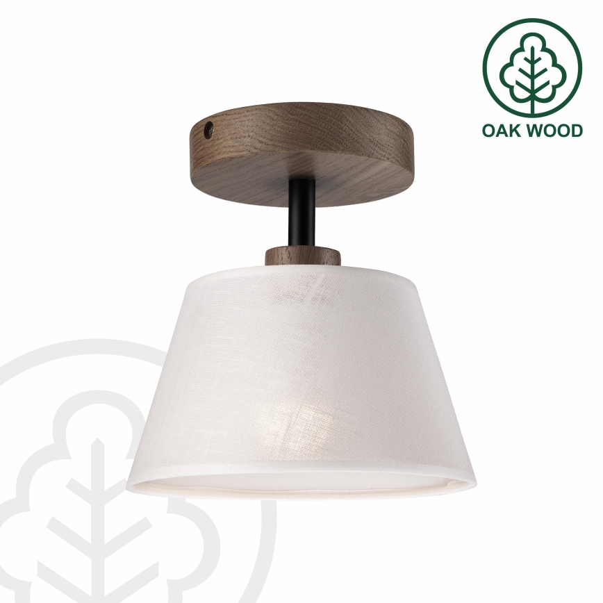 Brilagi - LED Stropna svjetiljka ANTHONY 1xE14/60W/230V hrast orah/bijela