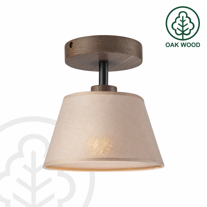 Brilagi - LED Stropna svjetiljka ANTHONY 1xE14/60W/230V hrast orah/bež