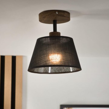 Brilagi - LED Stropna svjetiljka ANTHONY 1xE14/60W/230V hrast orah/crna
