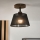 Brilagi - LED Stropna svjetiljka ANTHONY 1xE14/60W/230V hrast orah/crna