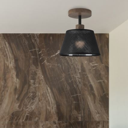 Brilagi - LED Stropna svjetiljka ANTHONY 1xE14/60W/230V hrast orah/crna