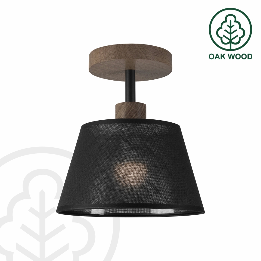 Brilagi - LED Stropna svjetiljka ANTHONY 1xE14/60W/230V hrast orah/crna