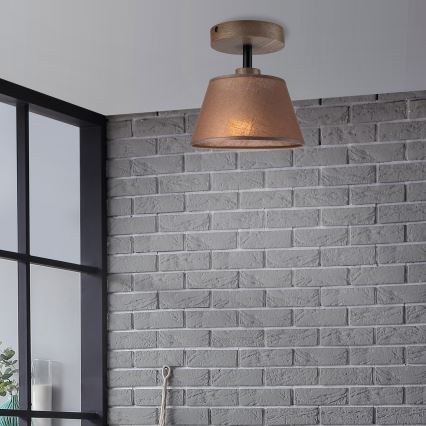 Brilagi - LED Stropna svjetiljka ANTHONY 1xE14/60W/230V hrast orah/smeđa