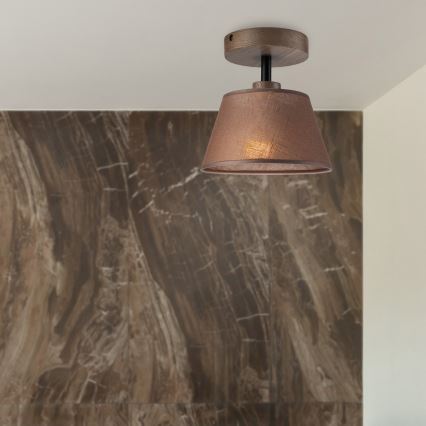 Brilagi - LED Stropna svjetiljka ANTHONY 1xE14/60W/230V hrast orah/smeđa