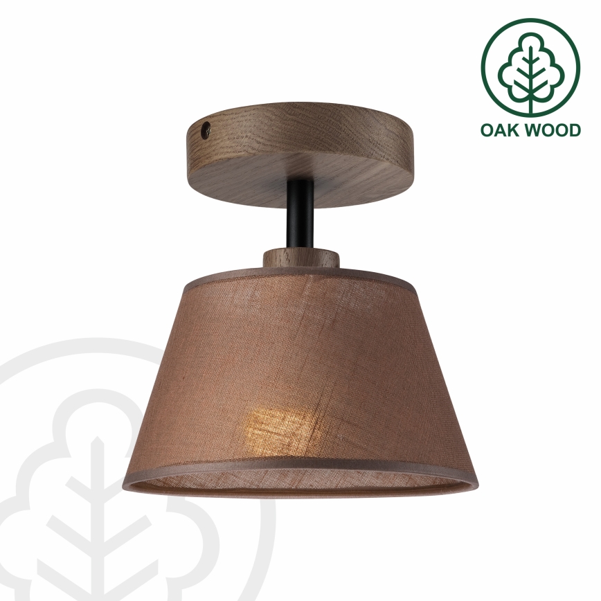 Brilagi - LED Stropna svjetiljka ANTHONY 1xE14/60W/230V hrast orah/smeđa