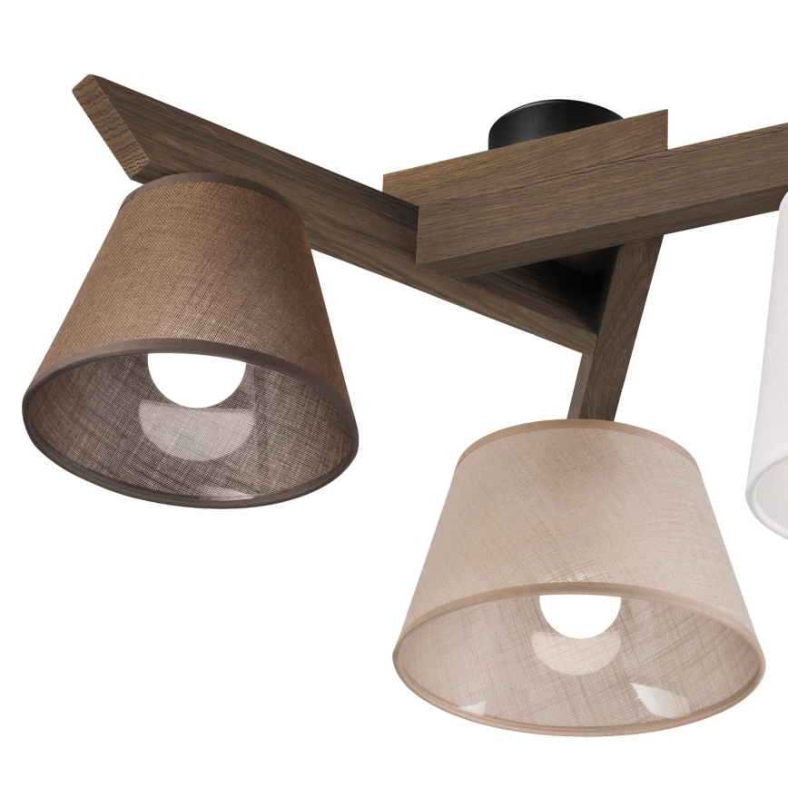 Brilagi - LED Stropna svjetiljka ANTHONY 3xE14/40W/230V hrast orah