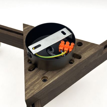 Brilagi - LED Stropna svjetiljka ANTHONY 3xE14/40W/230V hrast orah