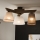Brilagi - LED Stropna svjetiljka ANTHONY 3xE14/40W/230V hrast orah