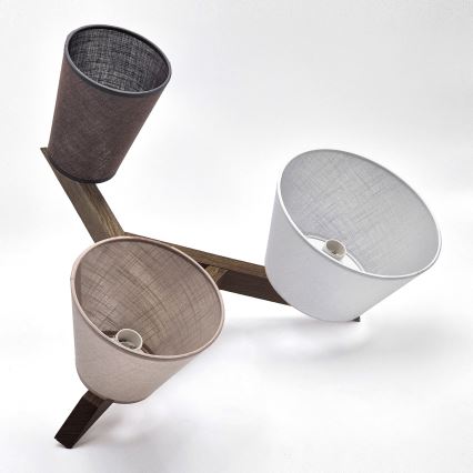 Brilagi - LED Stropna svjetiljka ANTHONY 3xE14/40W/230V hrast orah