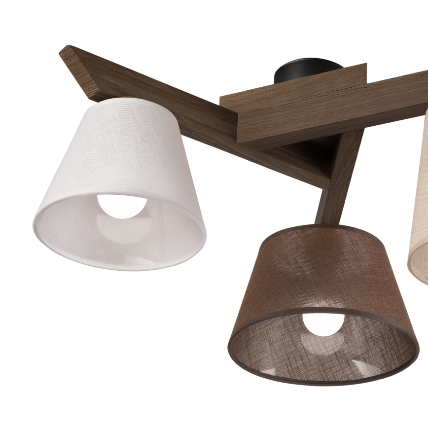 Brilagi - LED Stropna svjetiljka ANTHONY 3xE14/40W/230V hrast orah