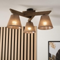 Brilagi - LED Stropna svjetiljka ANTHONY 3xE14/40W/230V hrast orah/smeđa